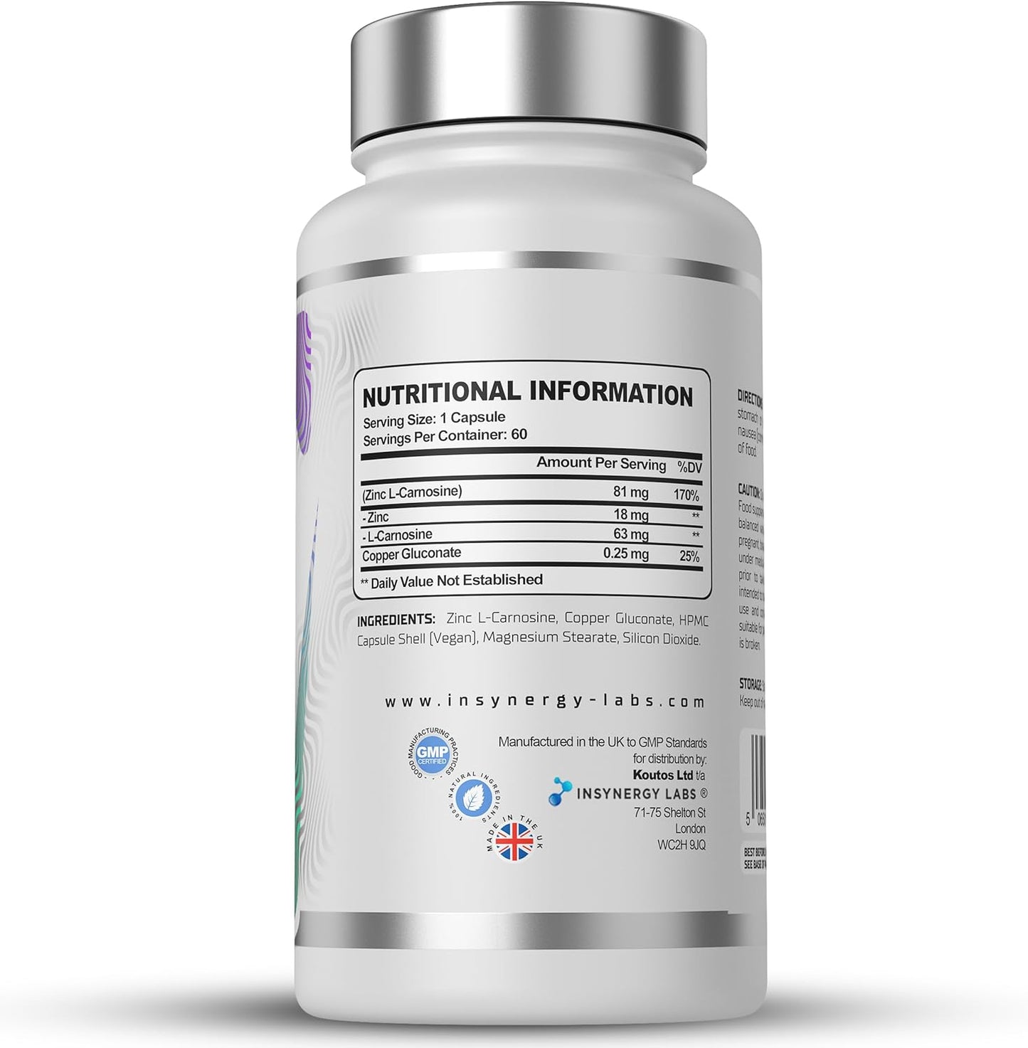Zinc L-Carnosine PRO 81mg with Copper