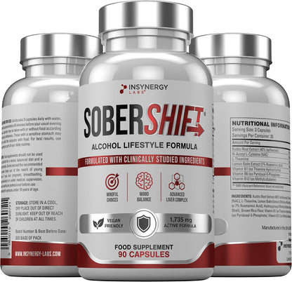 SoberShift 40% Kudzu Root Complex with NAC & L-Theanine – 90 Capsules